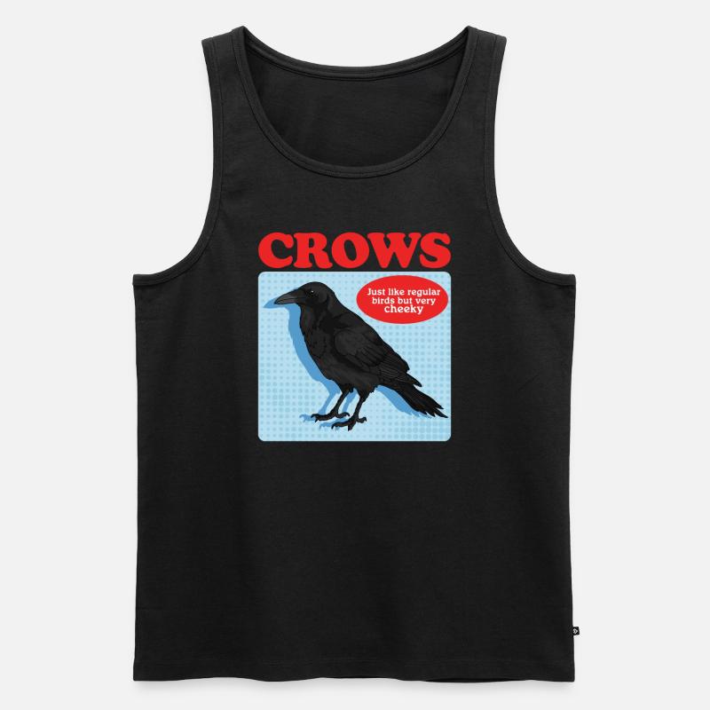 Crows Black Ravens Gift - Men's Premium Organic Tank Top - black