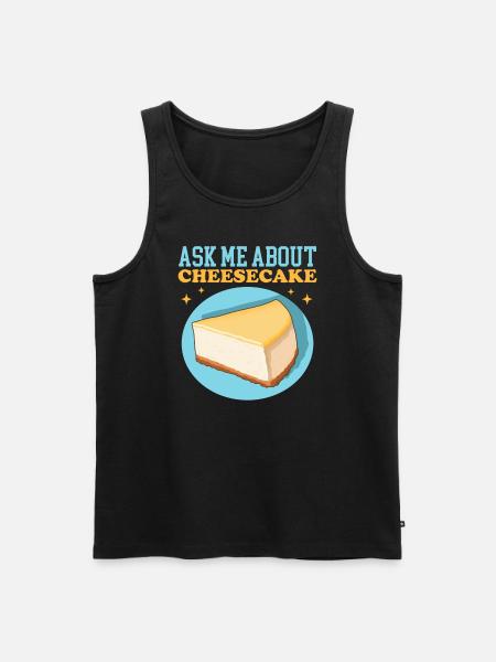 Cheesecake Curd Cake Cheesecake Gift - Men's Premium Organic Tank Top - black
