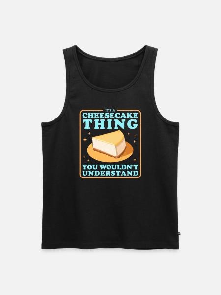 Cheesecake Cheesecake Gifts - Men's Premium Organic Tank Top - black