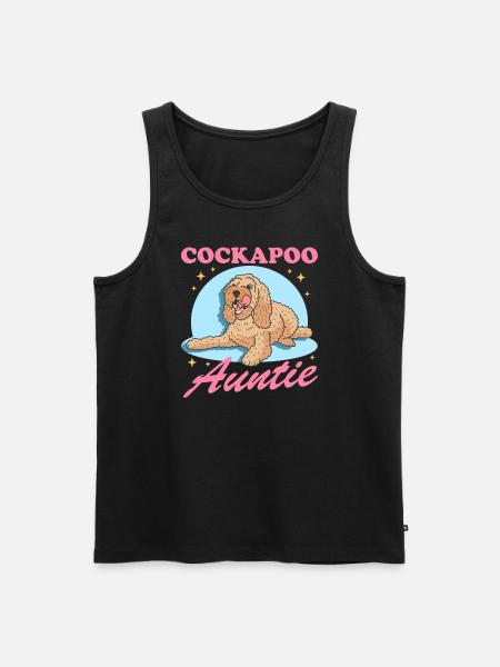 Cockapoo Aunt Dog Lover Gift - Men's Premium Organic Tank Top - black