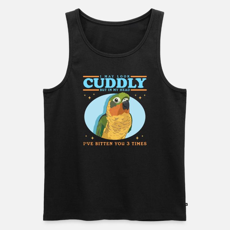 Conure Conures Papageien Geschenke - Männer Premium Bio Tank Top - Schwarz