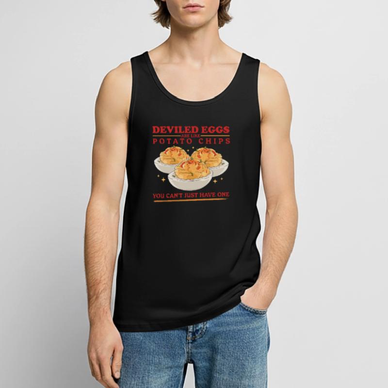 Gefüllte Eier Deviled Eggs Geschenke Männer Premium Bio Tank Top