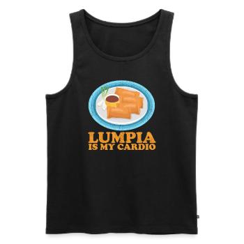 Lumpia Loempia Spring Roll Gifts - Men's Premium Organic Tank Top - black - Front - AI Model Male 178 light (178cm)