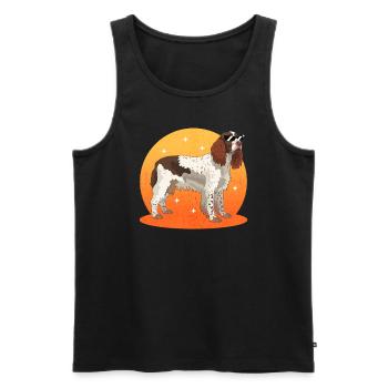 English Springer Spaniel Hund Geschenke - Männer Premium Bio Tank Top - Schwarz - Vorne - Michal (187cm)