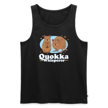 Quokkas Kurzschwanzkänguru Quokka Geschenke - Männer Premium Bio Tank Top - Schwarz - Vorne - AI Model Male 178 light (178cm)