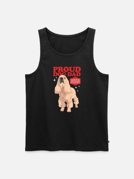 American Cocker Spaniel Dad Gift - Men's Premium Organic Tank Top - black