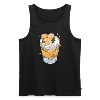 Bananenpudding Bananen Pudding Geschenk - Männer Premium Bio Tank Top - Schwarz - Vorne - AI Model Male 178 light (178cm)