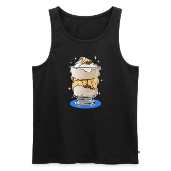 Bananenpudding Bananen Pudding Geschenke - Männer Premium Bio Tank Top - Schwarz - Vorne - AI Model Male 178 light (178cm)