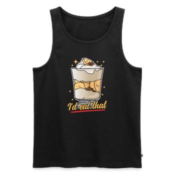 Bananenpudding Bananen-Pudding Geschenk - Männer Premium Bio Tank Top - Schwarz - Vorne - AI Model Male 178 light (178cm)
