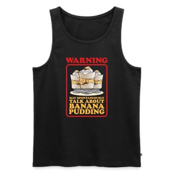 Bananenpudding Bananen Pudding Geschenke - Männer Premium Bio Tank Top - Schwarz - Vorne - AI Model Male 178 light (178cm)