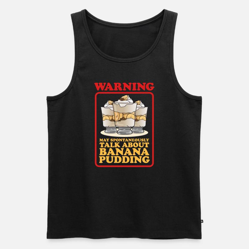 Bananenpudding Bananen Pudding Geschenke - Männer Premium Bio Tank Top - Schwarz