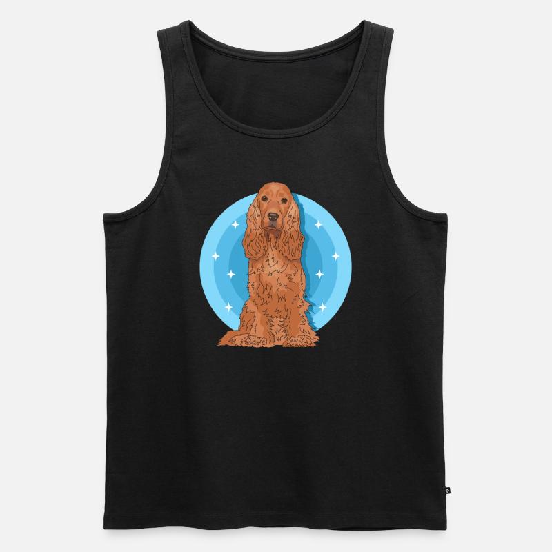 Cocker Spaniel Cockerspaniel Hunde Geschenk - Männer Premium Bio Tank Top - Schwarz