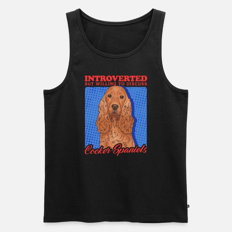Cocker Spaniel Cocker Spaniel Gift - Men's Premium Organic Tank Top - black
