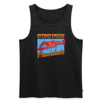 Flusskrebs Edelkrebs Krebse Meeresfrüchte Geschenk - Männer Premium Bio Tank Top - Schwarz - Vorne - Michal (187cm)