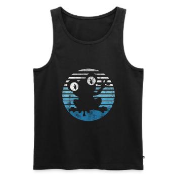 Frosch Frösche Geschenk für Kinder Lustig Witzig - Männer Premium Bio Tank Top - Schwarz - Vorne - Michal (187cm)