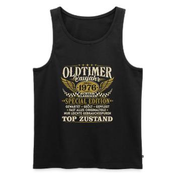Oldtimer Baujahr 1976 Jahrgang Geburtstag Geschenk - Männer Premium Bio Tank Top - Schwarz - Vorne - AI Model Male 178 light (178cm)