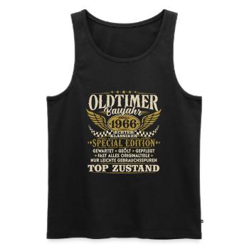 Oldtimer Baujahr 1966 Jahrgang Geburtstag Geschenk - Männer Premium Bio Tank Top - Schwarz - Vorne - AI Model Male 178 light (178cm)
