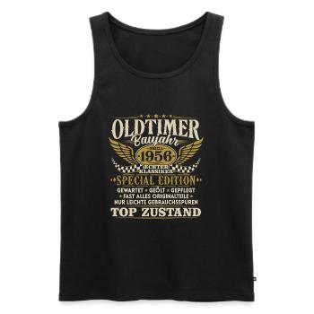 Oldtimer Baujahr 1956 Jahrgang Geburtstag Geschenk - Männer Premium Bio Tank Top - Schwarz - Vorne - Michal (187cm)