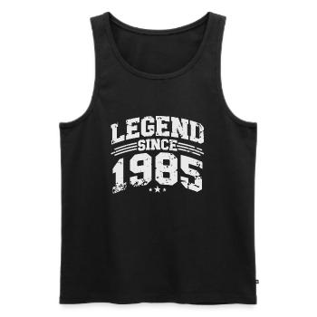Legend Since 1985 Cadeau d’anniversaire vintage - Débardeur bio Premium Homme - noir - Devant - Michal (187cm)