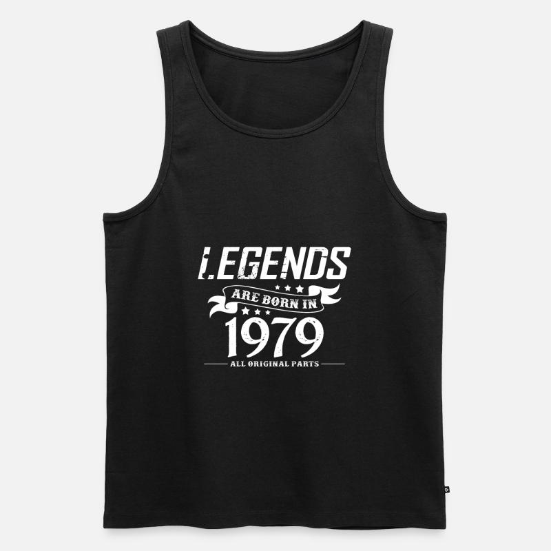 1979 - Männer Premium Bio Tank Top - Schwarz
