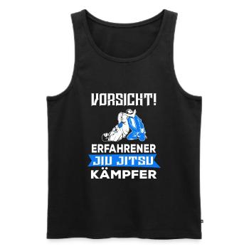 Jiu Jitsu - Ju Jutsu - Erfahrener Kämpfer Geschenk - Männer Premium Bio Tank Top - Schwarz - Vorne - Michal (187cm)