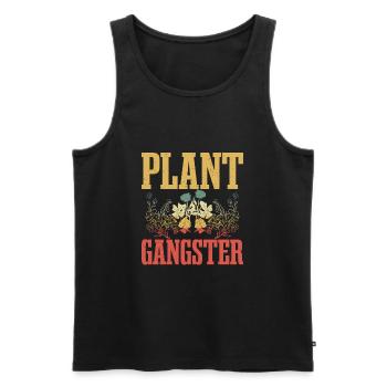 Garden Gardener Plant Gangster Gardening - Men's Premium Organic Tank Top - black - Front - Michal (187cm)