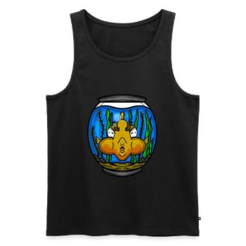 Aquarium Geschenk Aquarier Fisch Haltung Liebhaber - Männer Premium Bio Tank Top - Schwarz - Vorne - Michal (187cm)