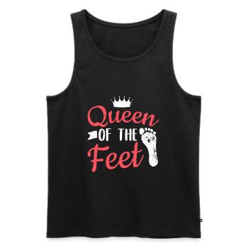 Queen Of The Feet Podiatrist - Men's Premium Organic Tank Top - black - Front - AI Model Male 178 light (178cm)