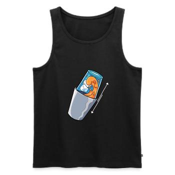 Bartender Mix Cocktail Barkeeper - Men's Premium Organic Tank Top - black - Front - Michal (187cm)