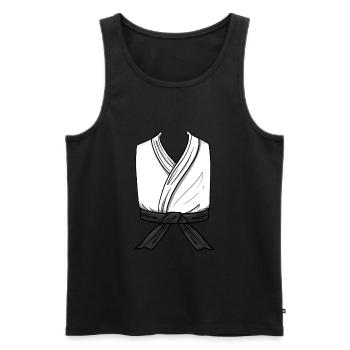Kampfkunst Kampfkünstler Keikogi Judoka Judo - Männer Premium Bio Tank Top - Schwarz - Vorne - AI Model Male 178 light (178cm)