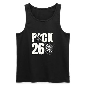 Dart Board Dart Player Flying Arrow 26 Darts - Men's Premium Organic Tank Top - black - Front - Michal (187cm)