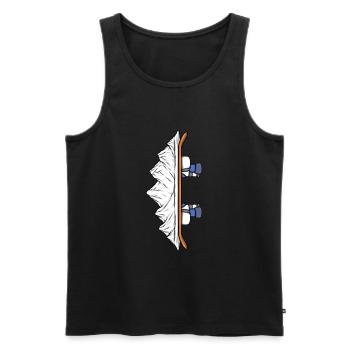 Snowboarder Snowboarding Winter Sports Hobby Gift - Men's Premium Organic Tank Top - black - Front - Michal (187cm)