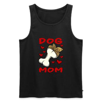 Chien pour chien maman propriétaire de chien amoureux de chien Saint-Valentin - Débardeur bio Premium Homme - noir - Devant - Michal (187cm)