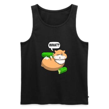 Hamster For Girls Hamster Owner Hamster Lovers - Men's Premium Organic Tank Top - black - Front - AI Model Male 178 light (178cm)