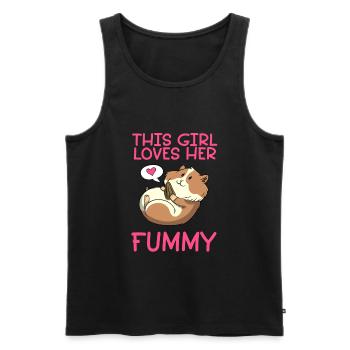 Hamster For Girls Hamster Owner Hamster Lovers - Men's Premium Organic Tank Top - black - Front - AI Model Male 178 light (178cm)