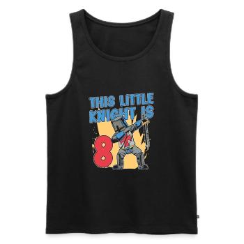 Knight Birthday 8th Knight Birthday Party - Men's Premium Organic Tank Top - black - Front - Michal (187cm)