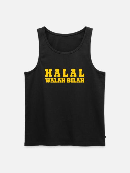 Halal walah bilah - Men's Premium Organic Tank Top - black