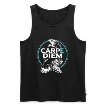 Fischer Forelle Barsch Angler Geburtstagsgeschenk - Männer Premium Bio Tank Top - Schwarz - Vorne - Michal (187cm)