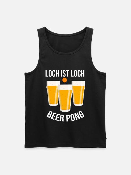 beerpong - Männer Premium Bio Tank Top - Schwarz