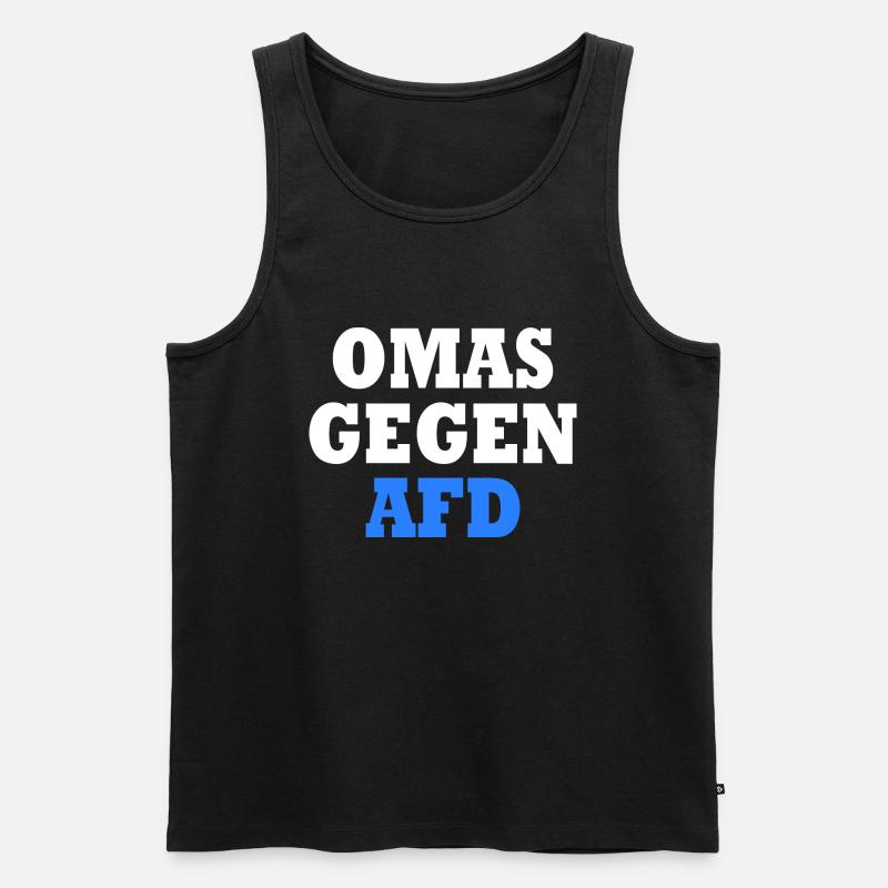 Omas gegen afd - Männer Premium Bio Tank Top - Schwarz