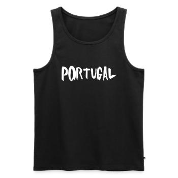 Portugal - Débardeur bio Premium Homme - noir - Devant - Michal (187cm)