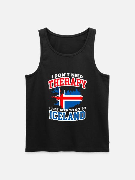 Island - Männer Premium Bio Tank Top - Schwarz