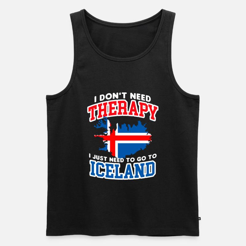 Island - Männer Premium Bio Tank Top - Schwarz