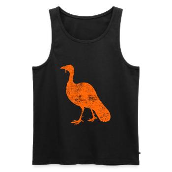 Truthahn - Männer Premium Bio Tank Top - Schwarz - Vorne - AI Model Male 178 light (178cm)