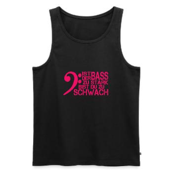 Festival laute Bass Musik Techno Tshirt Geschenk - Männer Premium Bio Tank Top - Schwarz - Vorne - AI Model Male 178 light (178cm)