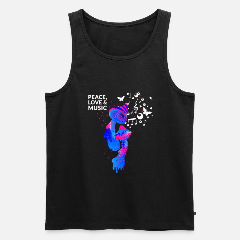 Magic Mushrooms - Débardeur bio Premium Homme - noir