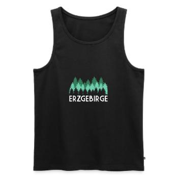 Erzgebirge Geschenk - Männer Premium Bio Tank Top - Schwarz - Vorne - AI Model Male 178 light (178cm)