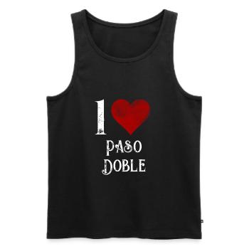 paso doble Tanzpartner Geschenk - Männer Premium Bio Tank Top - Schwarz - Vorne - AI Model Male 178 light (178cm)