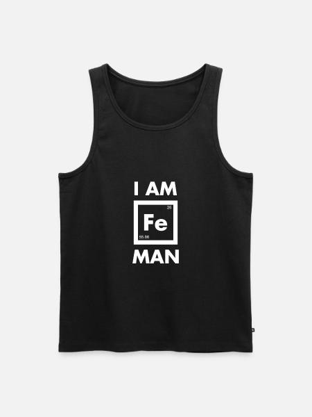 I au FE - Débardeur bio Premium Homme - noir