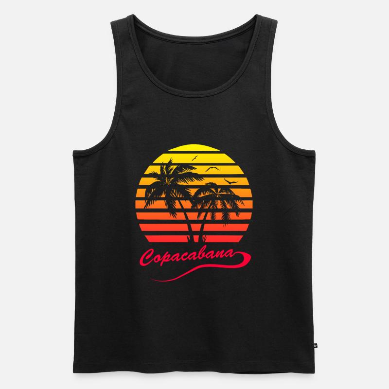 Copacabana - Männer Premium Bio Tank Top - Schwarz